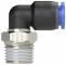 Cupla L push-in cu filet conic exterior etansat cu PTFE, seria standard, R 1/2&QUOT; - 6 mm