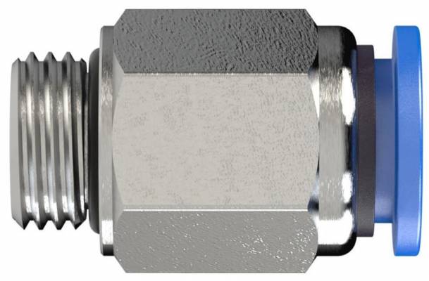 Cupla dreapta push-in cu filet cilindric exterior, seria standard, G 3/8&QUOT; - 10 mm