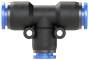 Cupla T push-in 10mm-8mm, POM/alama