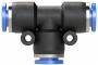 Cupla T push-in 4mm, POM/alama