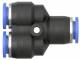 Cupla Y push-in 10mm, POM/alama