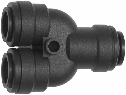 Cupla Y push-in, seria POM, 6 mm