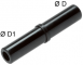 Adaptor push-in 12mm, POM