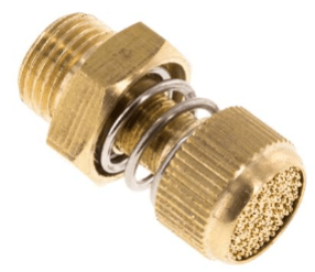 Amortizor zgomot cu drosel, reglabil cu arc, G 1/8