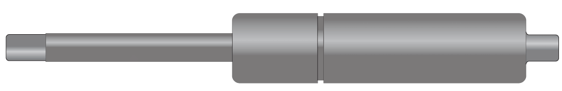 Arc cu gaz de compresie si capete filetate, din inox