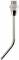 Tub extensie cu duza 3 mm, curbat, 150 mm