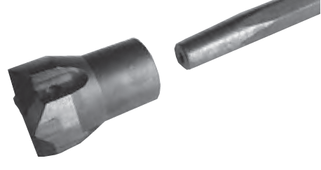 Burghiu 22,0 mm HEX x 108,0 mm, konus II
