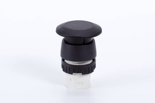 Buton distribuitoare pentru montaj in panou, buton palm, negru