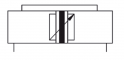 Cilindru fara tija cu ghidaj standard, tip C0, piston 16 mm, cursa 600 mm