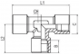 Conector T cu filete interioare G 1/8&QUOT;, PN 150, alama nichelata