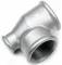 Conector T cu filete interioare Rp 1&QUOT;-Rp 1&QUOT;-Rp 3/4&QUOT;, din fonta maleabila