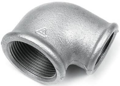 Cot 90° cu filete interioare Rp 1&QUOT;-Rp 1 1/4&QUOT;, din fonta maleabila