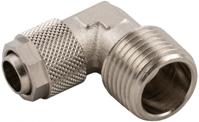 Cupla L push-on 8/6 mm cu filet exterior conic R 1/2&QUOT;, alama nichelata