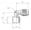 Cupla L push-on 8/6 mm cu filet exterior conic R 1/2&QUOT;, alama nichelata