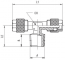 Cupla T push-on 10/8 mm cu filet exterior conic R 1/2&QUOT;, alama nichelata