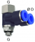 Cupla Y rotativa cu 2 conexiuni push-in 10mm si filet int./ext. G 3/8&QUOT; cu O-ring, POM/alama