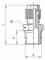 Cupla dreapta push-on 8/6 mm cu filet exterior conic R 1/2&QUOT;, alama nichelata