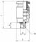 Cupla dreapta rotunda push-in metalica cu filet exterior si hexagon intern, M7x1 - 4 mm