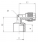 Cupla L push-on 6/4 mm cu filet interior cilindric G 1/8&QUOT;, alama nichelata