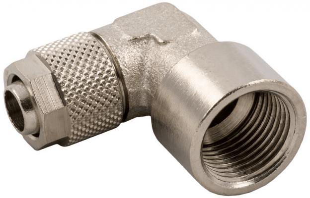 Cupla L push-on 6/4 mm cu filet interior cilindric G 1/8&QUOT;, alama nichelata