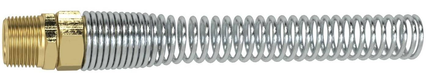 Cupla rigida cu filet ext. G 1/4&QUOT; pentru furtun spiralat 6x4mm, din alama