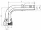 Cupla rotativa 90° cu filet interior G 5/8&QUOT; si O-ring, furtun DN 5/8&QUOT;, con 60°