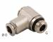 Cupla L banjo push-in metalica cu filet exterior, M5 - 6 mm