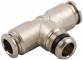 Cuple T push-in metalice cu filet exterior conic