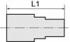 Cupla dreapta push-in metalica cu filet interior, G 1/8&QUOT; - 6 mm