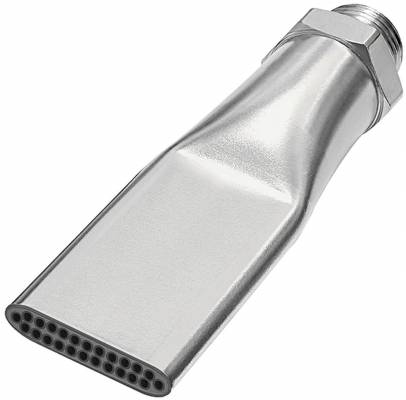 Duza de siguranta plata cu nivel redus de zgomot, filet exterior G 3/8&QUOT;, lungime 100 mm, latime 29 mm