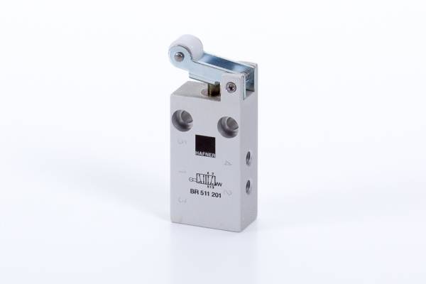 Distribuitor BR 5/2 - actionare mecanica, cu rola, M5