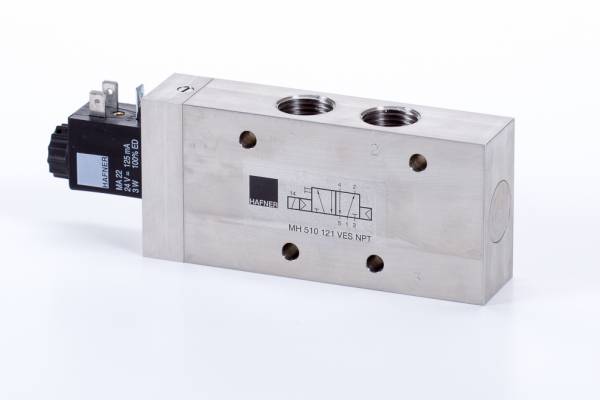 Distribuitor 5/2 electric, monostabil - INOX