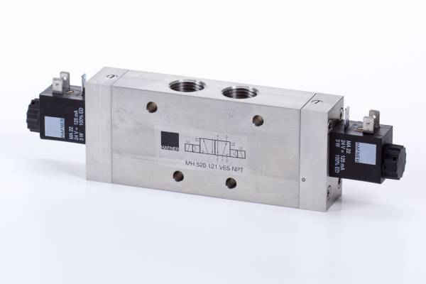 Distribuitor 5/2 electric, bistabil - INOX