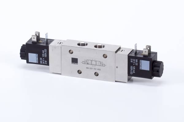 Distribuitor 5/3 electric, centru presurizat - INOX