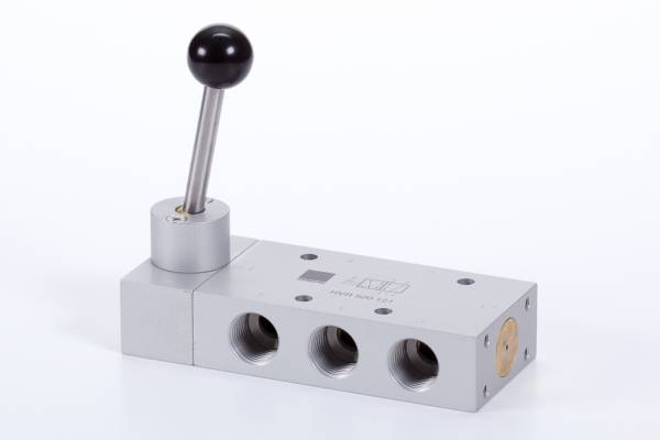 Distribuitor 5/2 actionare cu maneta - cu retinere, 1/2 NPT, 3000 l/min