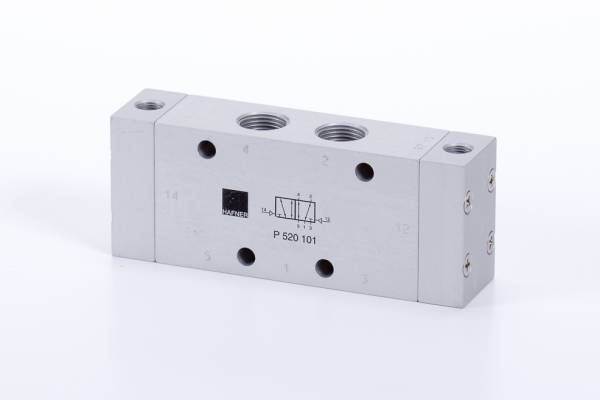 Distribuitor 5/2 bistabil - actionare pneumatica