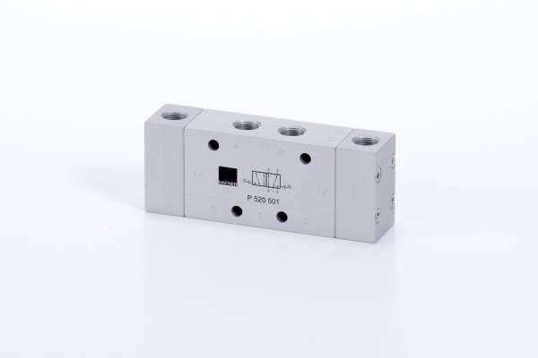 Distribuitor 5/2 bistabil - actionare pneumatica