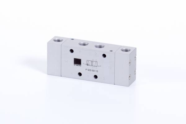 Distribuitor 5/2 bistabil - actionare pneumatica