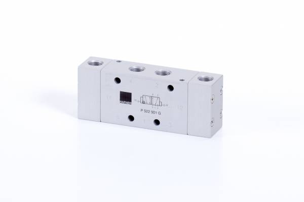 Distribuitor 5/2 bistabil - actionare pneumatica