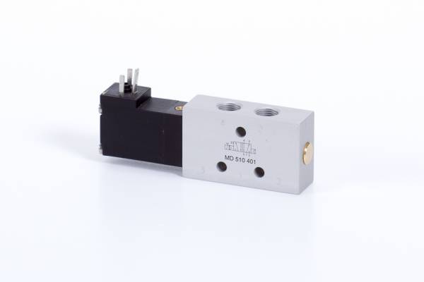 Distribuitor 5/2 electric, monostabil, montaj in linie tip MD