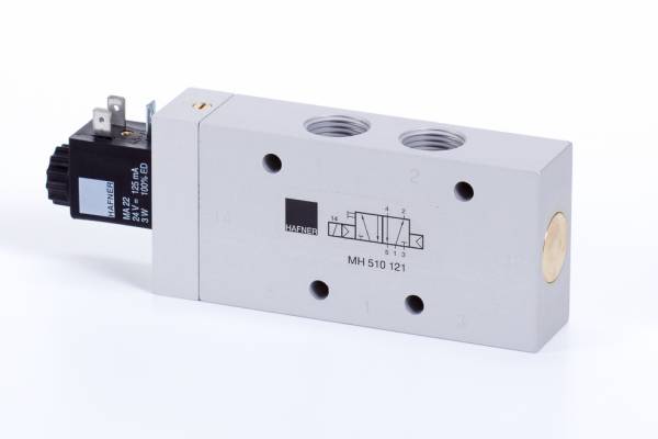 Distribuitor 5/2 electric, monostabil, montaj in linie tip MH