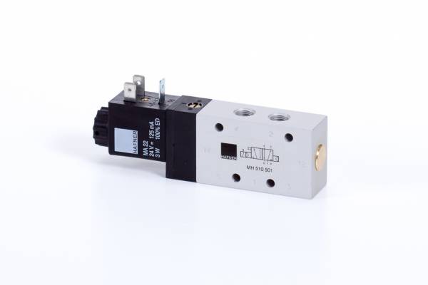 Distribuitor 5/2 electric, monostabil, montaj in linie tip MH