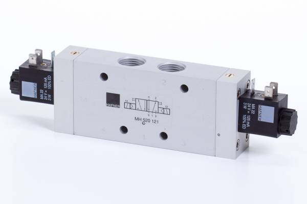 Distribuitor 5/2 electric, bistabil, montaj in linie tip MH