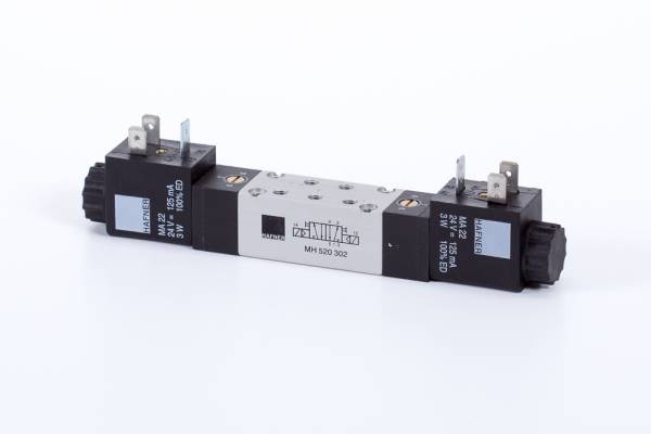 Distribuitor 5/2 electric, bistabil, montaj in linie tip MH