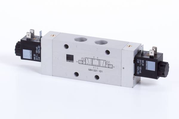 Distribuitor 5/3 electric, centru inchis tip MH
