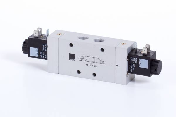 Distribuitor 5/3 electric, centru inchis tip MH