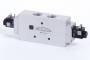 Distribuitor 5/3 electric, centru exhaustat tip MH