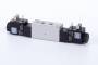 Distribuitor 5/3 electric, montaj pe placa, centru presurizat, porturi distribuitor, tip MH