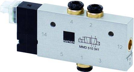 Distribuitor 5/2 monostabil - montaj in linie