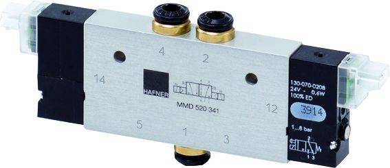 Distribuitor 5/2 bistabil - montaj in linie